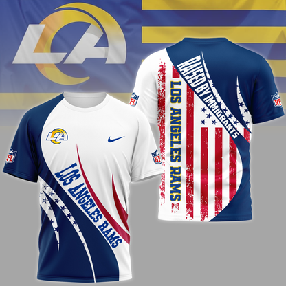 LAR Premium NFL Raised By Immigrants 3D Shirt DDT NTL