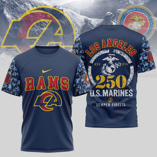 LAR Premium U.S.M.C 250 Years Semper Fi 3D Shirt DDT TTV