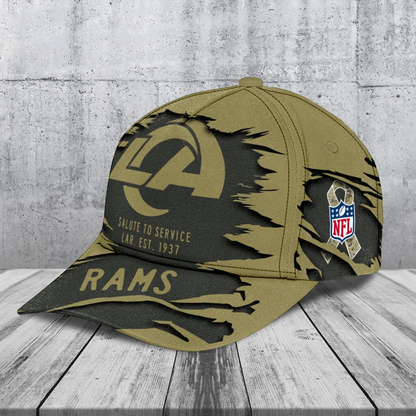 LAR x NFL 2025 Salute to Service Classic Cap DATND TANTD