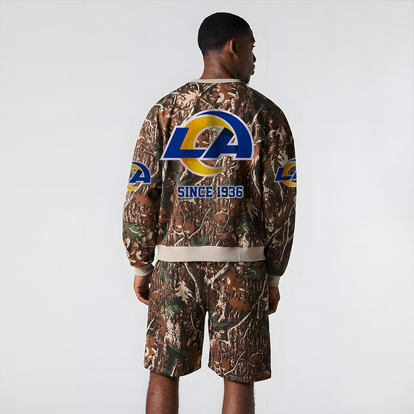 LAR x NFL Football Full Set Long Sweatshirt And Short Pants DATND TANTD