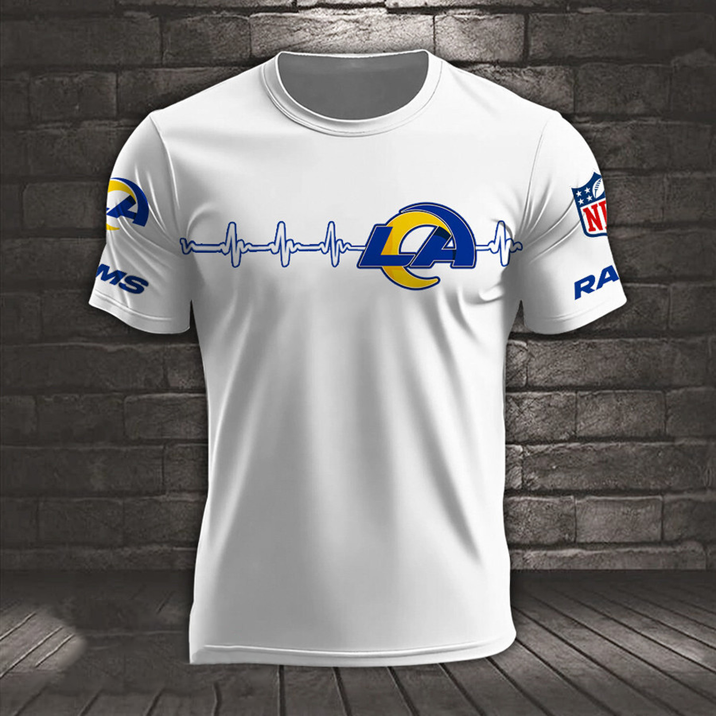 LAR x NFL Heart Rate Map Special 3D Shirt DatND ThuongNH