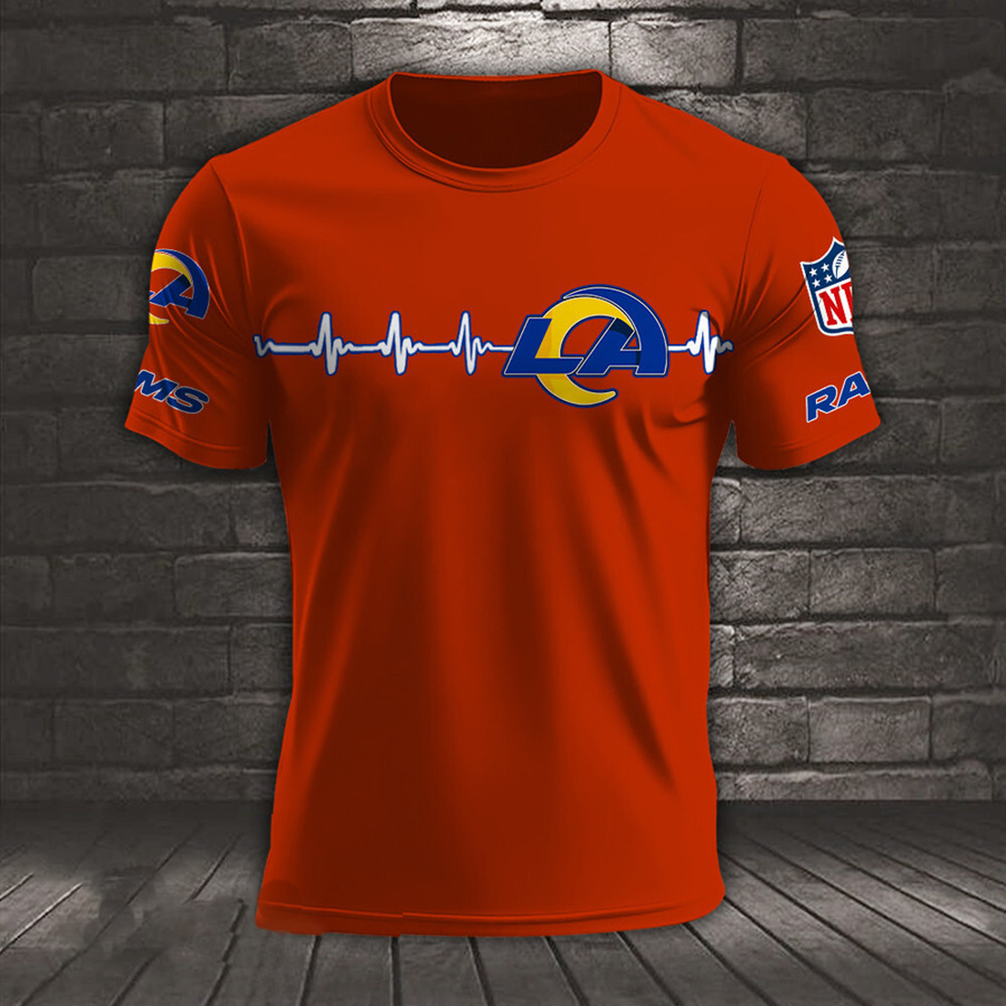 LAR x NFL Heart Rate Map Special 3D Shirt DatND ThuongNH
