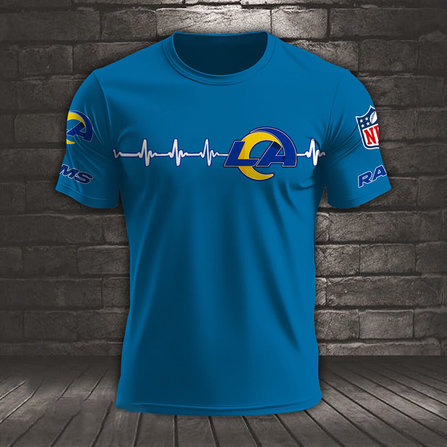 LAR x NFL Heart Rate Map Special 3D Shirt DatND ThuongNH