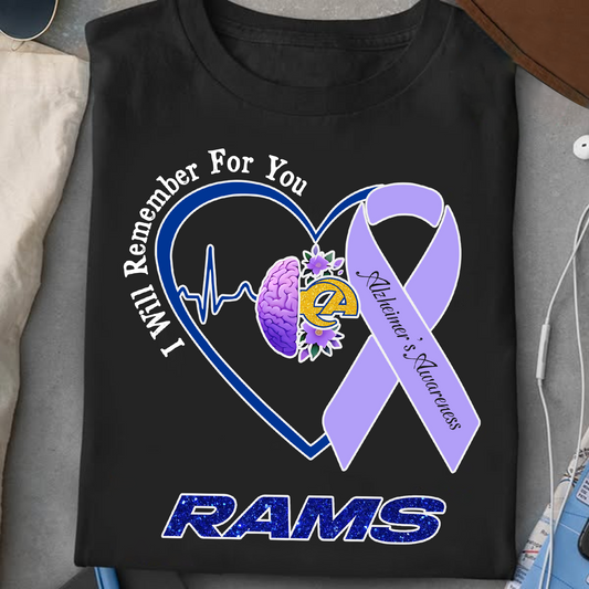 LAR x NFL I Will Remember For You T-Shirt V1 DATND TANTD