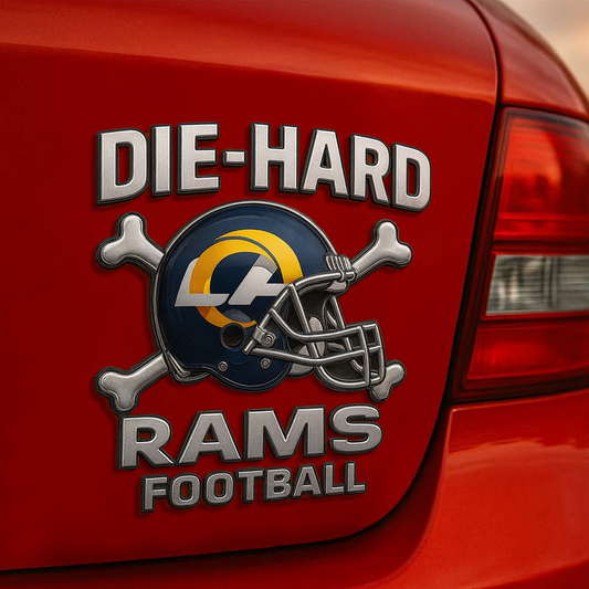 LAR x NFL Premium 3D Car Name Badge DATND DVT
