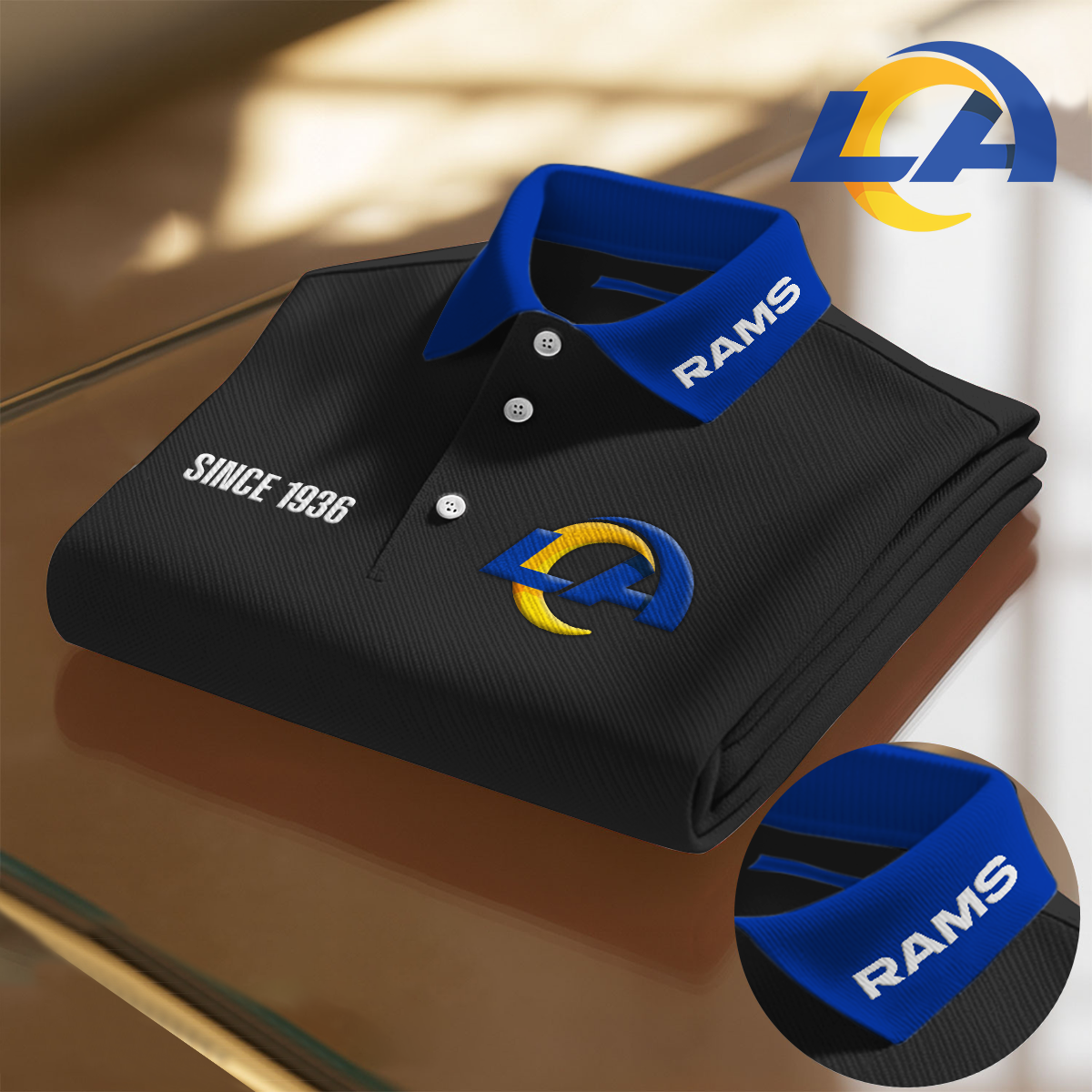 LAR x NFL Premium Polo Shirt  DatND DVT