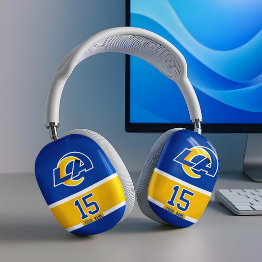 LAR x NFL Special Airpod Max Case Cover Personalized DATND TANTD