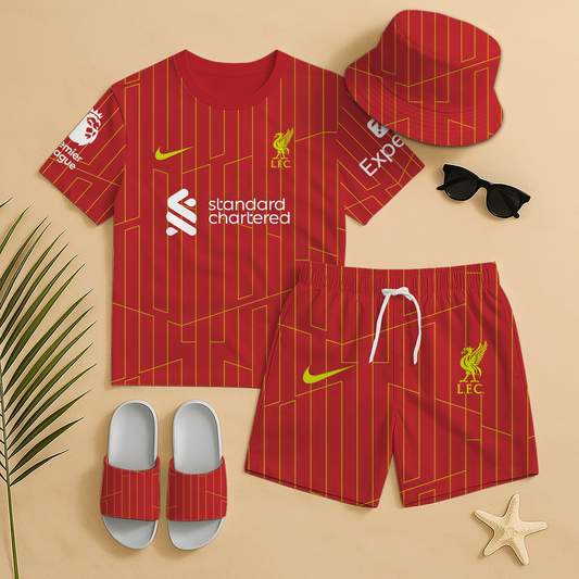 Liv Summer Luxury set T-Shirt & Shorts & Hat & Sandals V1 DATND TANTD