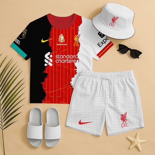 Liv Summer Luxury set T-Shirt & Shorts & Hat & Sandals V5 DATND TANTD