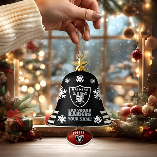 LV X NFL Christmas Bell Ornament Custom Any Name Gifts NAK THUONGNH