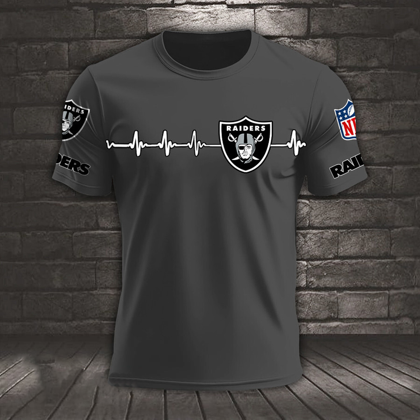 LV x NFL Heart Rate Map Special 3D Shirt DatND ThuongNH
