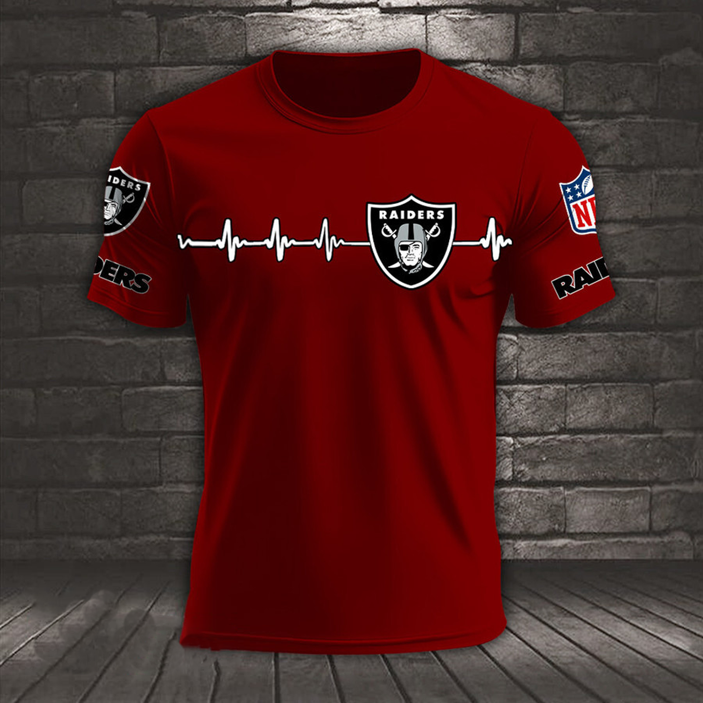 LV x NFL Heart Rate Map Special 3D Shirt DatND ThuongNH