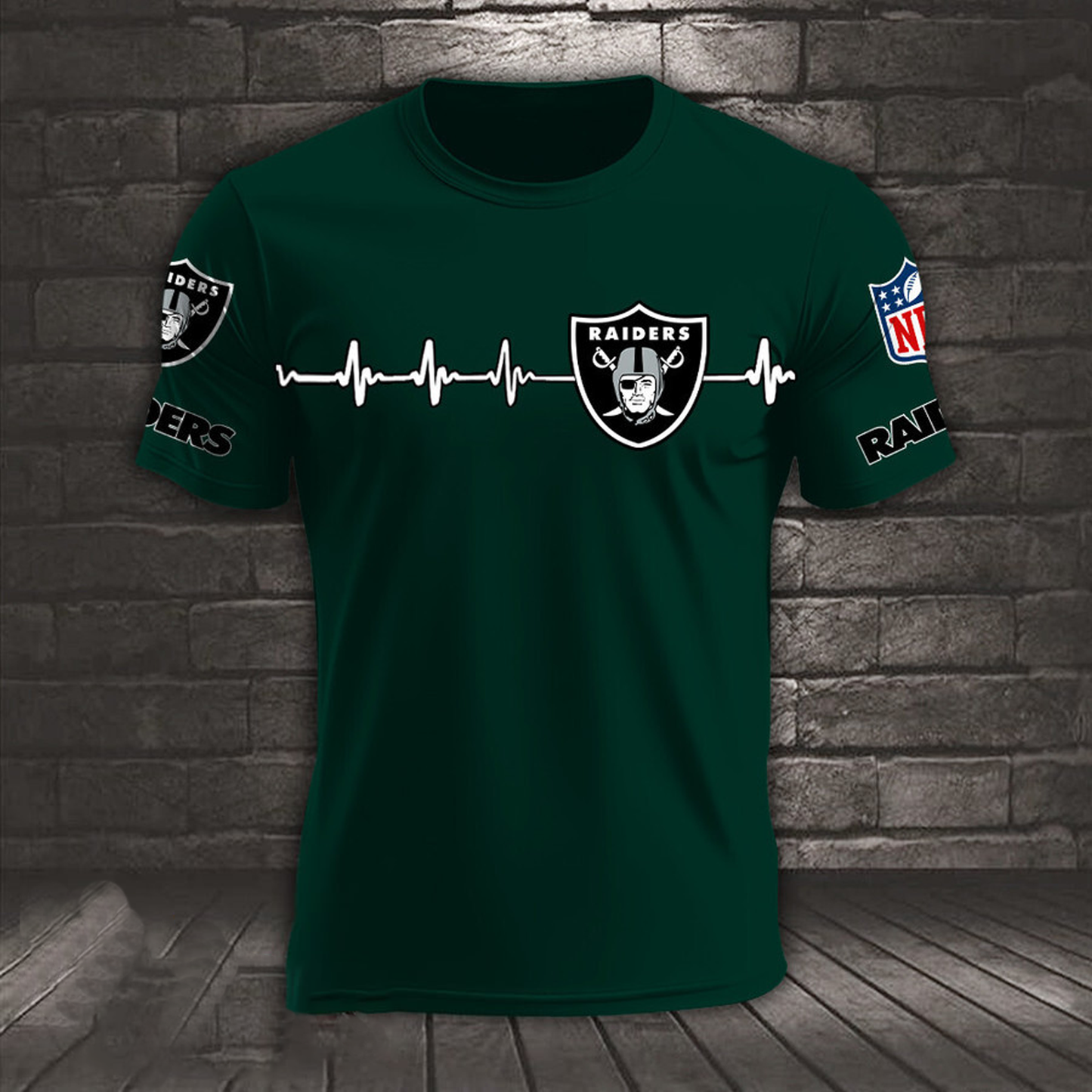 LV x NFL Heart Rate Map Special 3D Shirt DatND ThuongNH