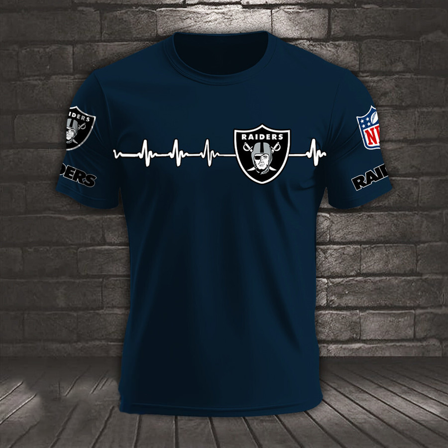 LV x NFL Heart Rate Map Special 3D Shirt DatND ThuongNH
