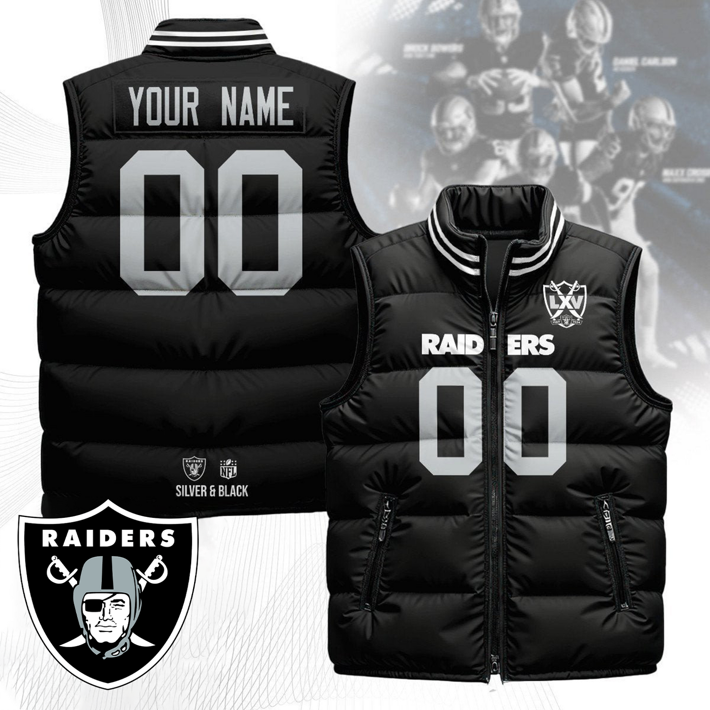 LV x NFL Unisex Puffer Vest DatND ThuongNH