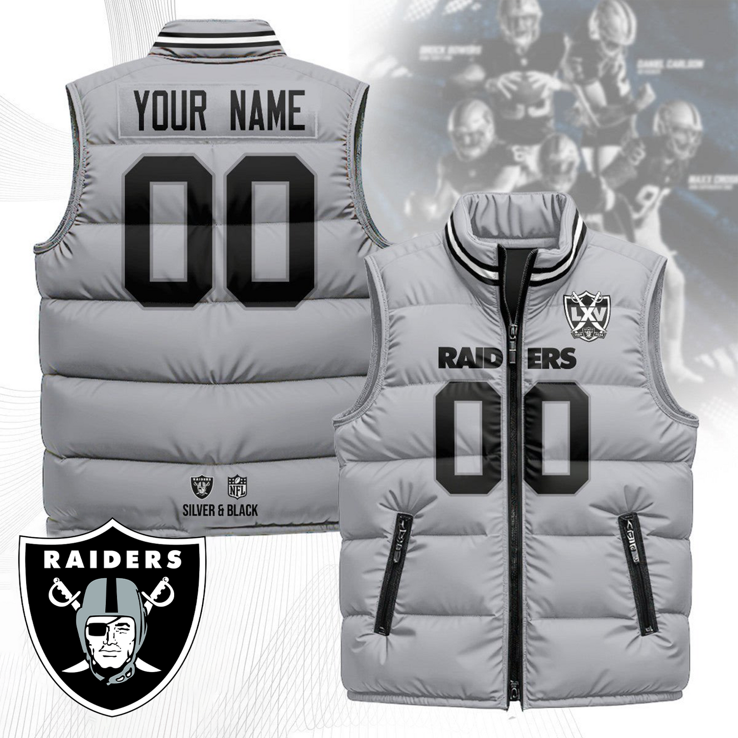 LV x NFL Unisex Puffer Vest DatND ThuongNH