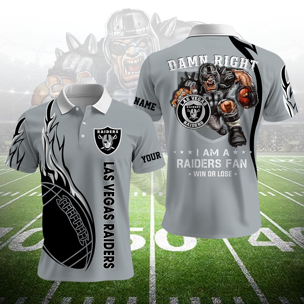 LVR NFL Team Mascot Polo Shirt DDT NTL