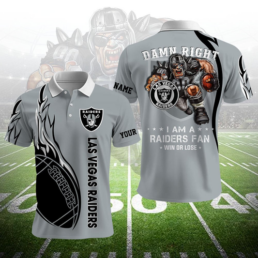 LVR NFL Team Mascot Polo Shirt DDT NTL