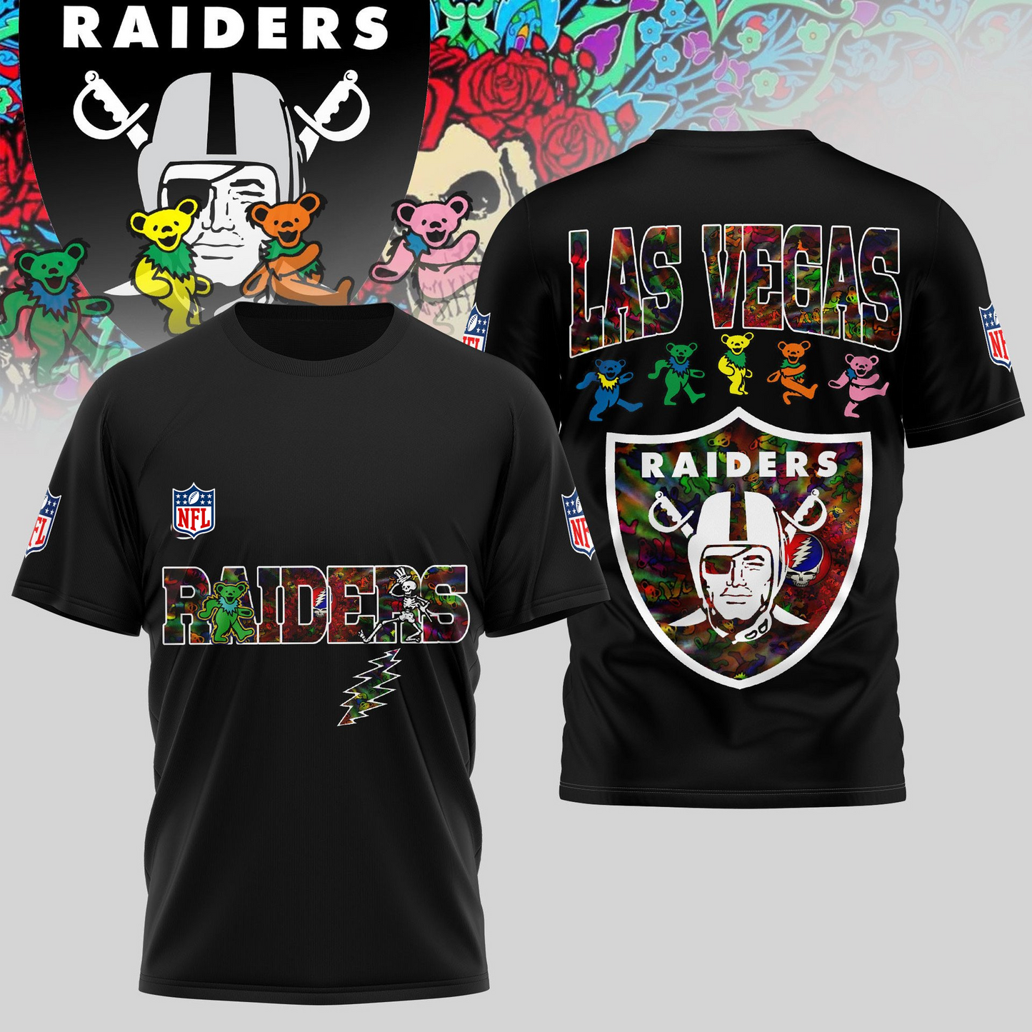 LVR Premium NFL Dancing Bear T-Shirt DDT HLPHUONG