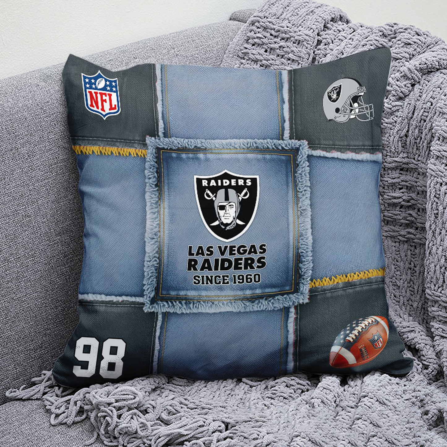 LVR x NFL  Football Pillow Special Style DATND TANTD