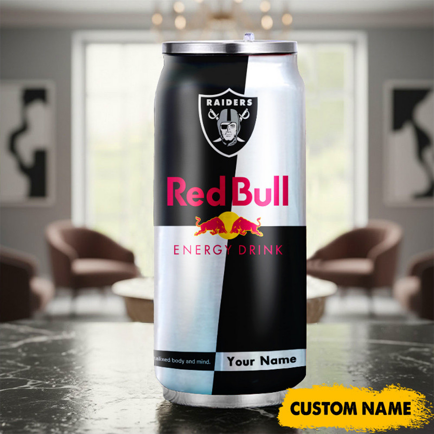 LVR x NFL Mix RedB Drink Can Tumbler Custom Any Name DATND TANTD