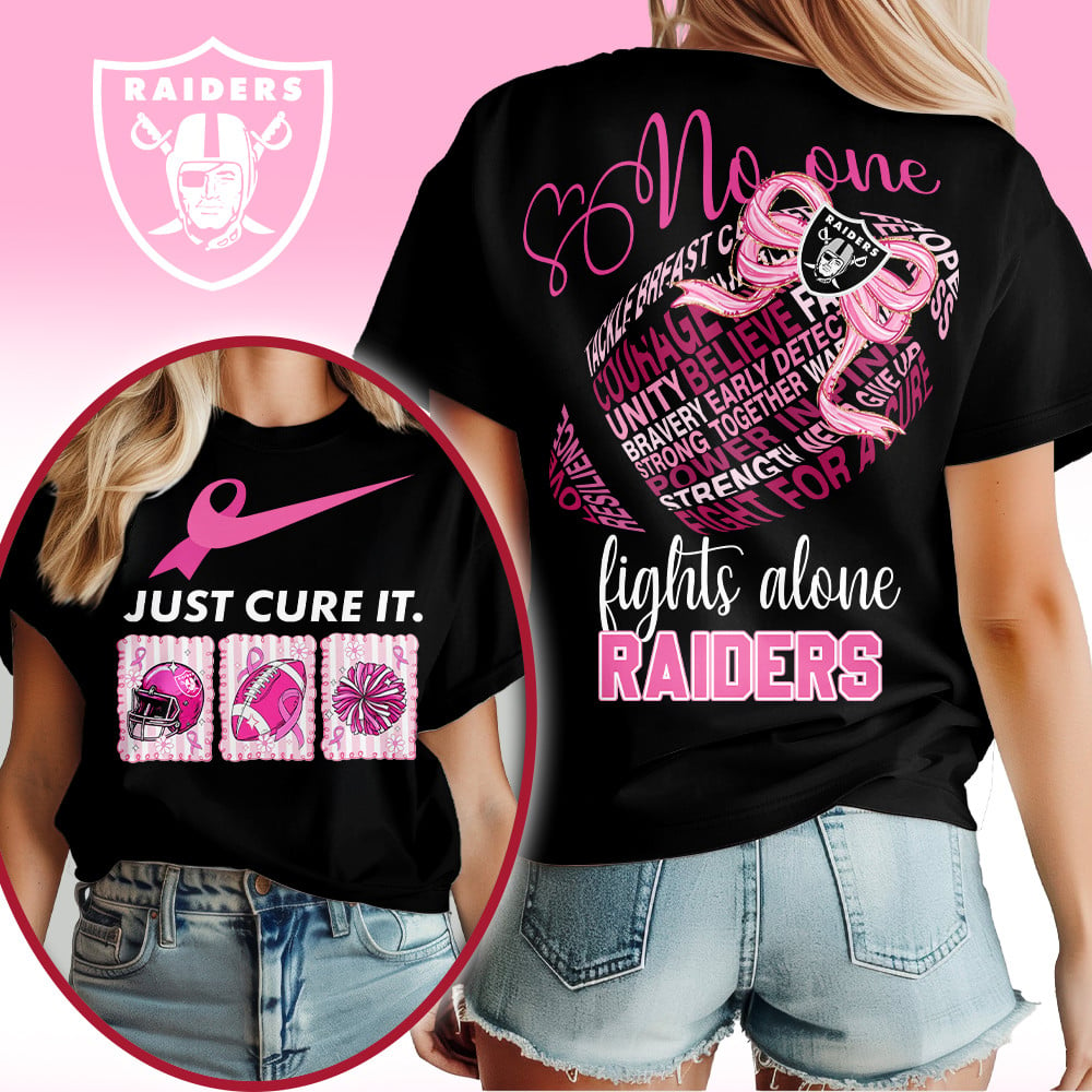 LVR x Premium NFL Breast Cancer Awareness T-Shirt DDT HLP
