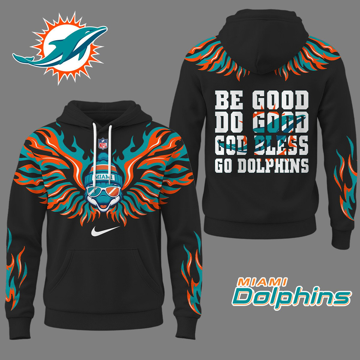 MD Premium NFL Fire Wings 3D Hoodie DDT CTND