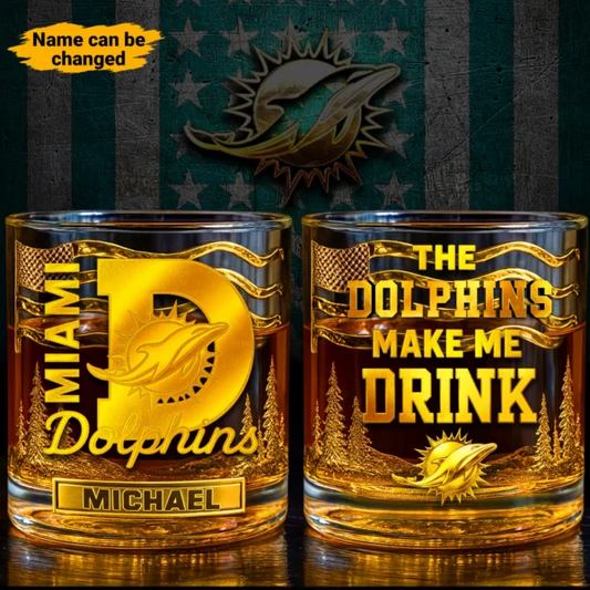 MD Premium NFL Golden Whiskey Fan Glass DDT HLPhuong