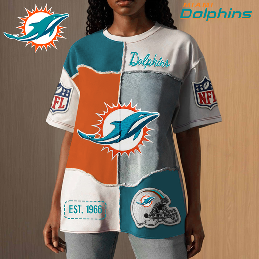 MD Premium NFL Patchwork Vintage T-Shirt DDT CTND
