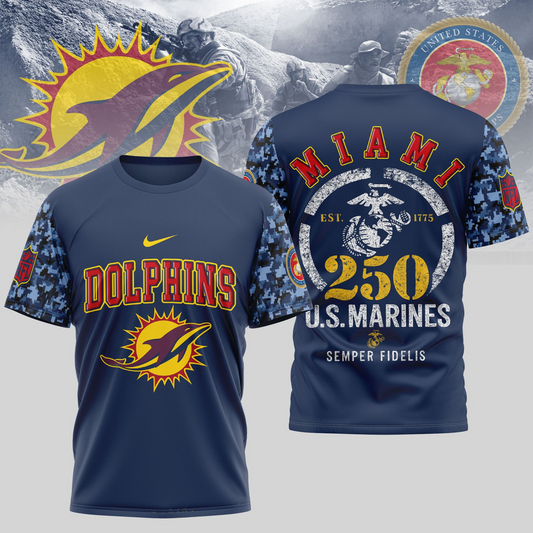 MD Premium U.S.M.C 250 Years Semper Fi 3D Shirt DDT TTV
