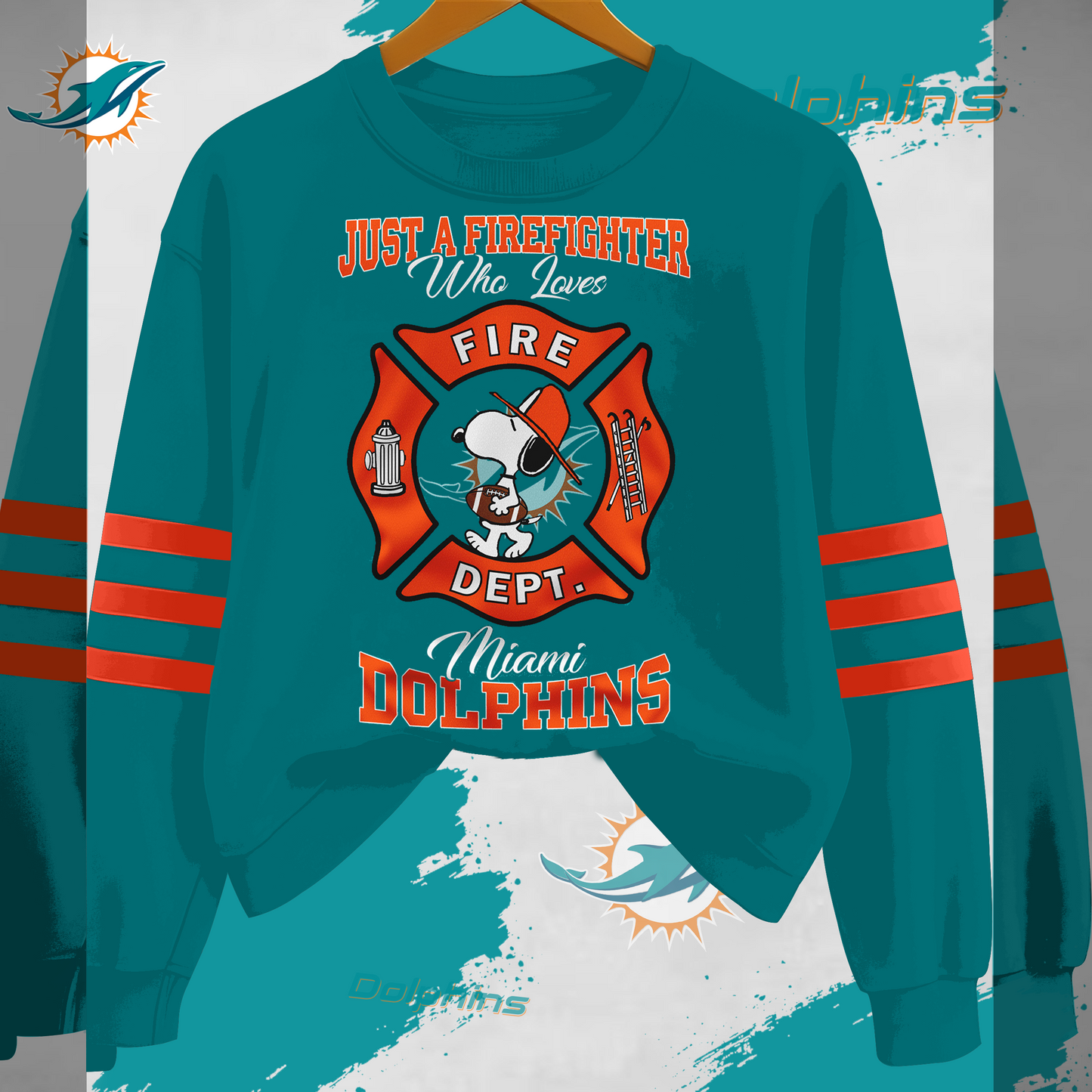 MD x NFL Just A Firefighter Who Love Sweatshirt DDT HLPHUONG