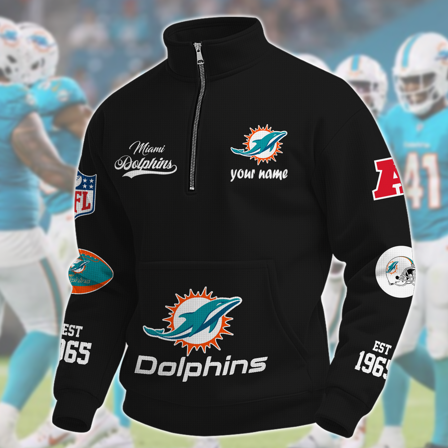 MIA  x NFL Quarter-Zip Sweatshirt DatND DVT