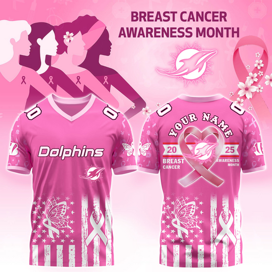 MIA x Breast Cancer Awareness Month 2025 V-neck Short Sleeve Jersey DatND DVT