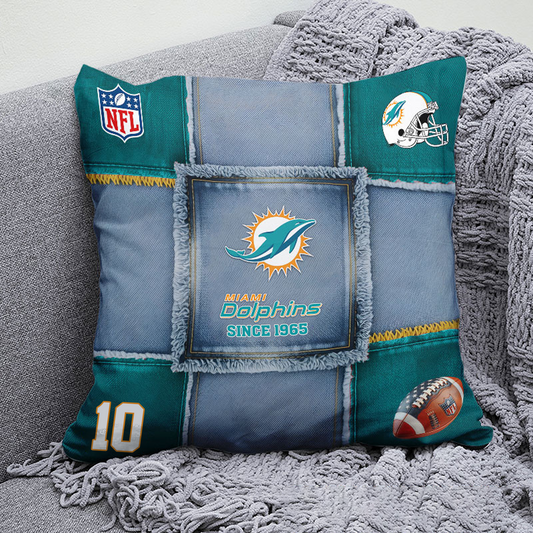 MIA x NFL  Football Pillow Special Style DATND TANTD