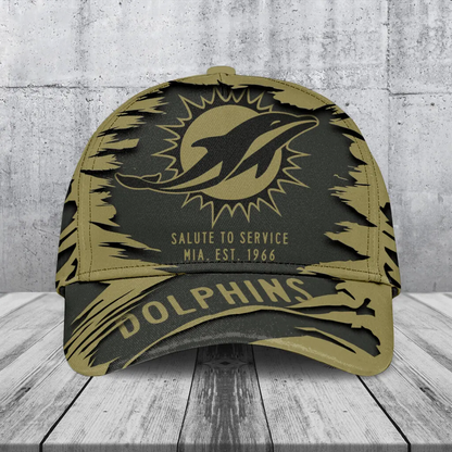 MIA x NFL 2025 Salute to Service Classic Cap DATND TANTD