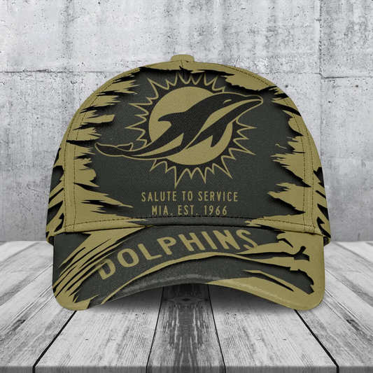 MIA x NFL 2025 Salute to Service Classic Cap DATND TANTD