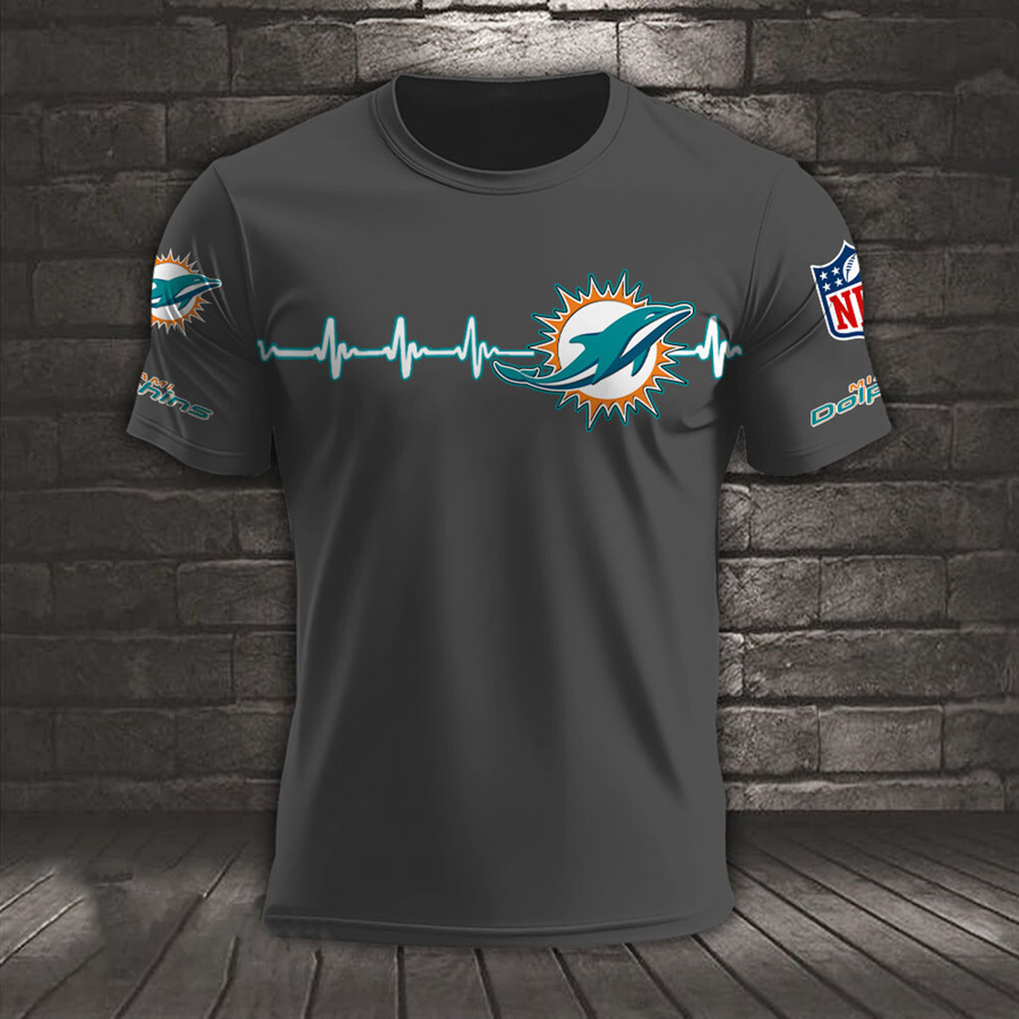 MIA x NFL Heart Rate Map Special 3D Shirt DatND ThuongNH