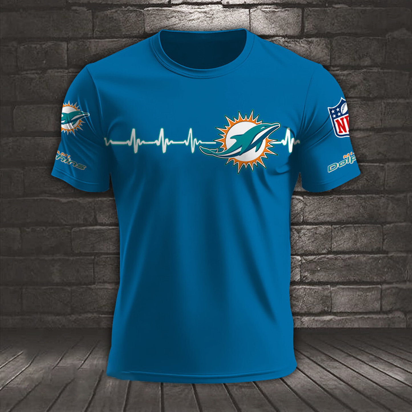 MIA x NFL Heart Rate Map Special 3D Shirt DatND ThuongNH