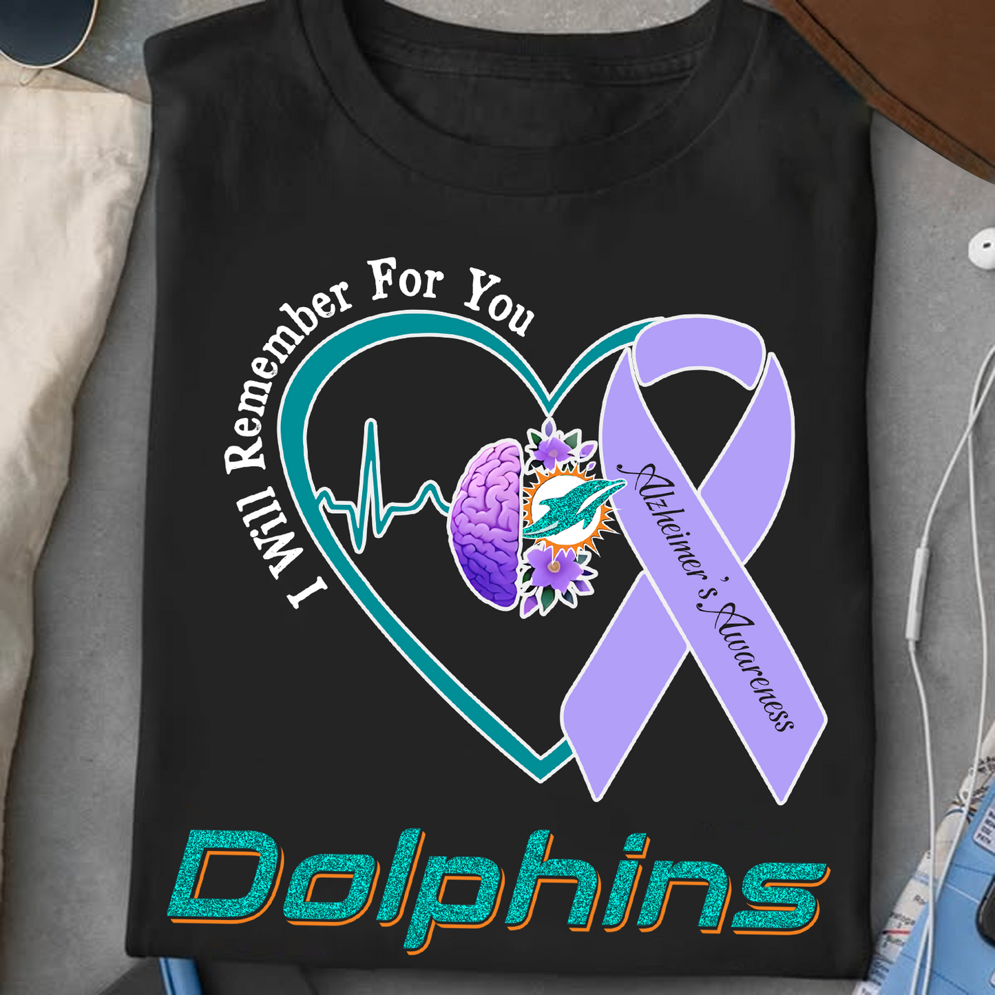 MIA x NFL I Will Remember For You T-Shirt V1 DATND TANTD