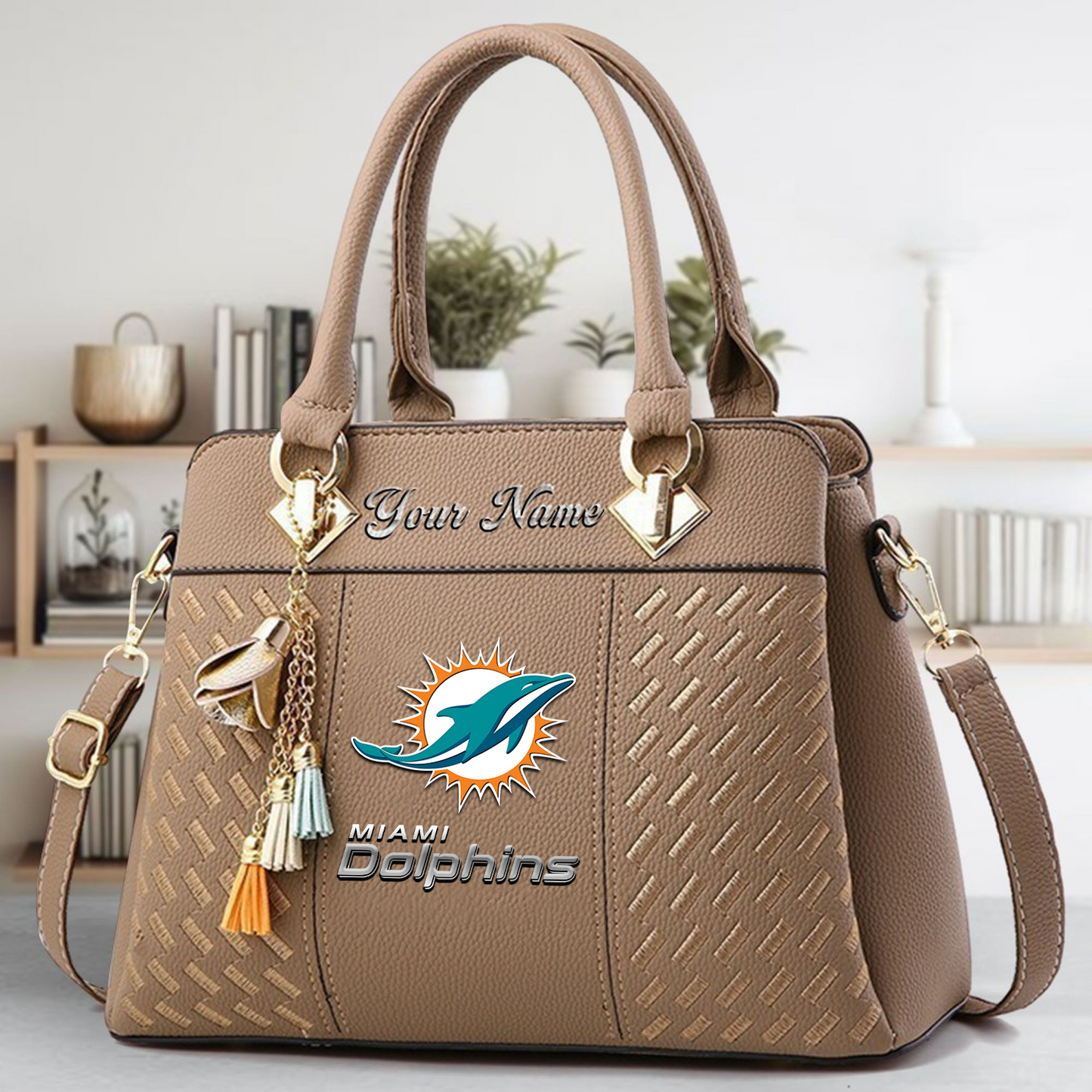MIA x NFL Leather Bag DATND TANTD
