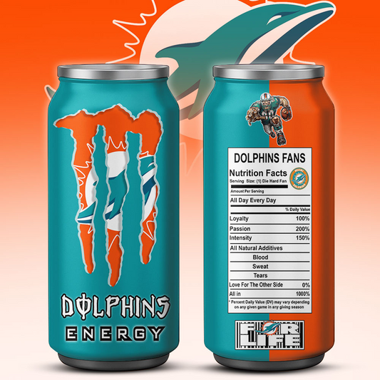 MIA x NFL Monster Energy Tumbler Gift for Fans DATND TANTD