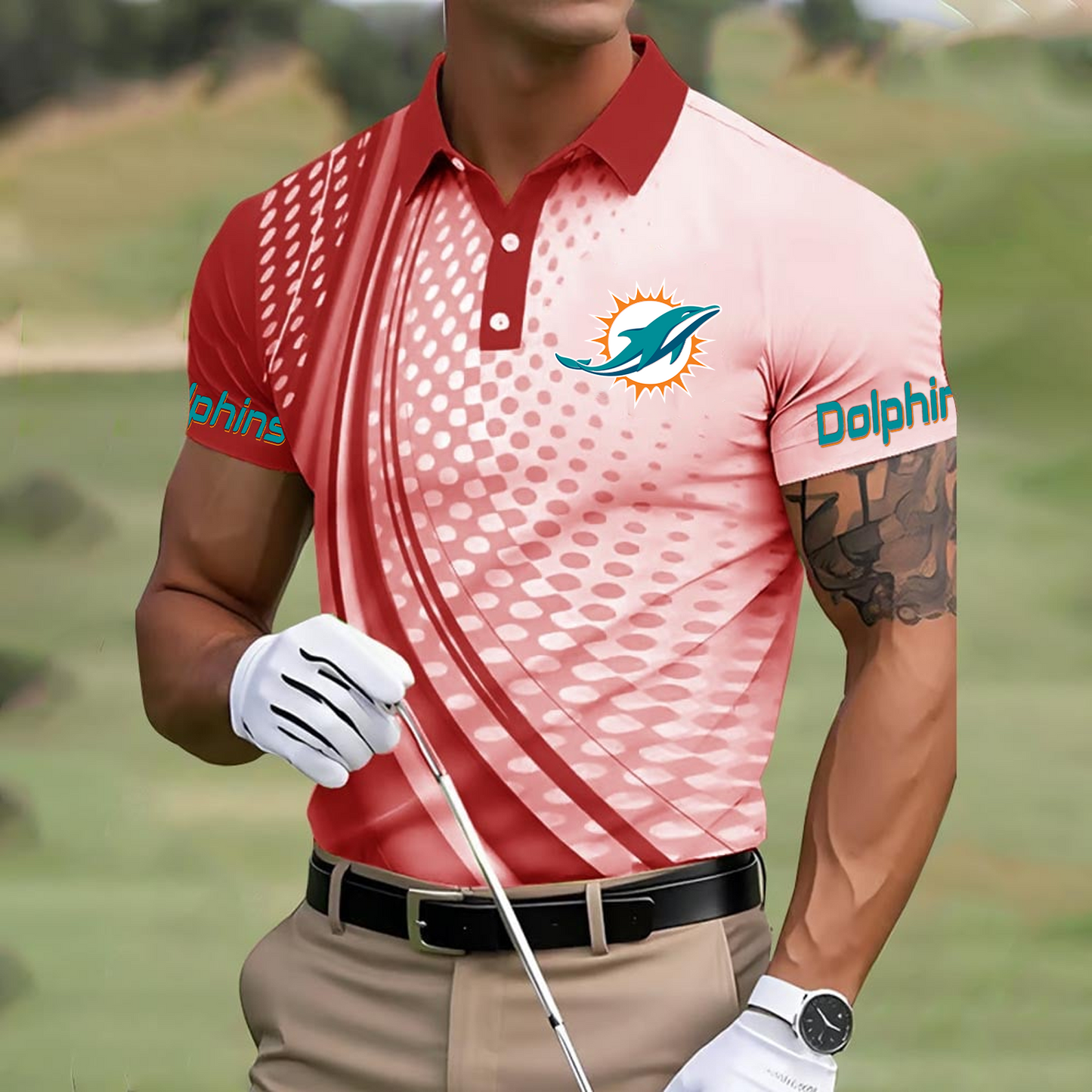 MIA x NFL Polo Shirt DATND TANTD
