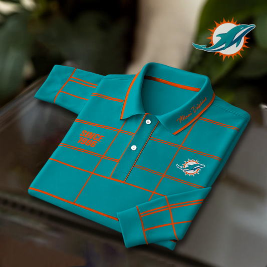 MIA x NFL Polo Shirt Long Sleeve DatND DVT