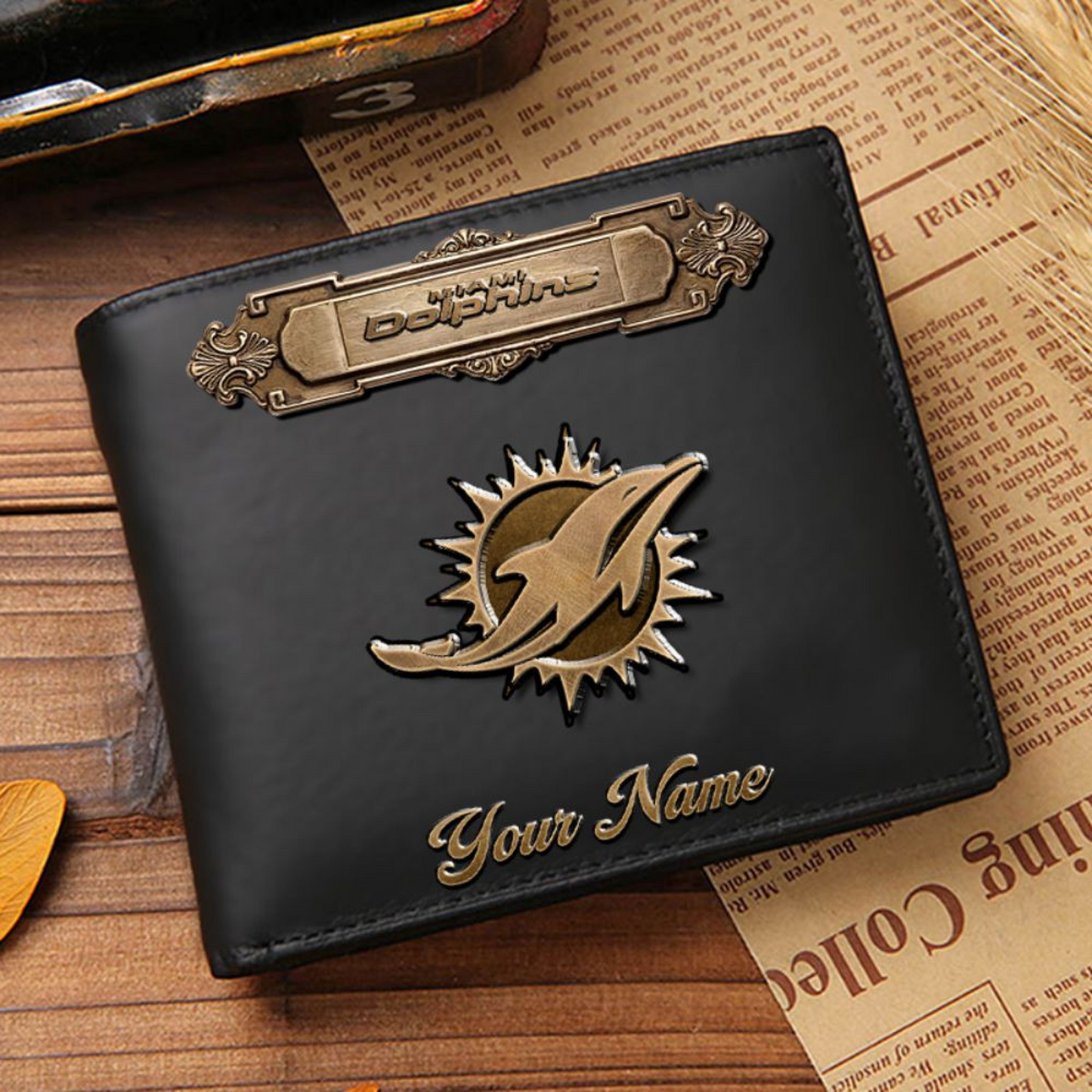 MIA x NFL Premium Leather Wallet DatND DVT