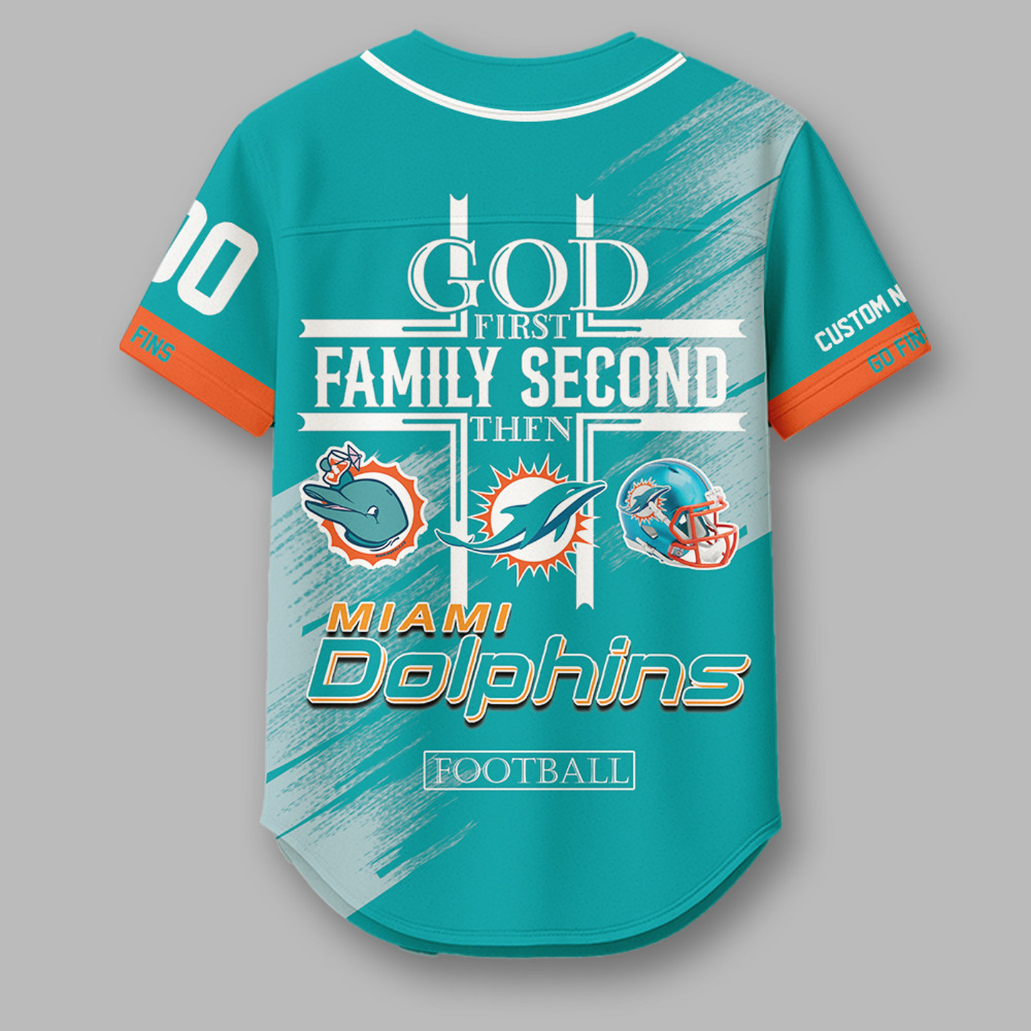 MIA x NFL Premium NFL Baseball Jersey DATND TANTD