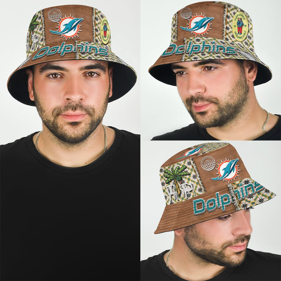 Miami Dolphins Premium NFL Bad Bunny Bucket Hat