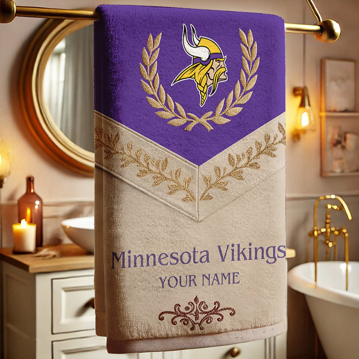 MIN Football New Bath Towel Custom Name DATND TANTD