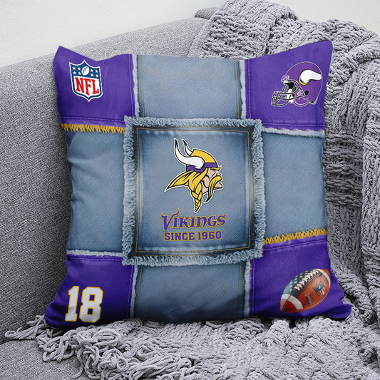 MIN x NFL  Football Pillow Special Style DATND TANTD