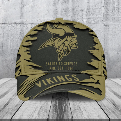 MIN x NFL 2025 Salute to Service Classic Cap DATND TANTD