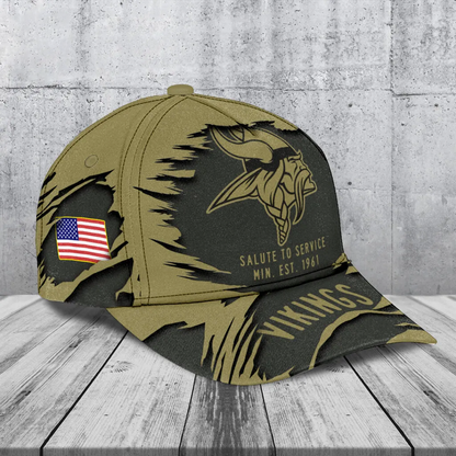 MIN x NFL 2025 Salute to Service Classic Cap DATND TANTD